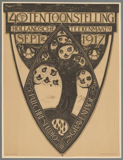 40th Exhibition of the Dutch Drawing Society. September 1917. Pulchri Studio 's-Gravenhage 1876