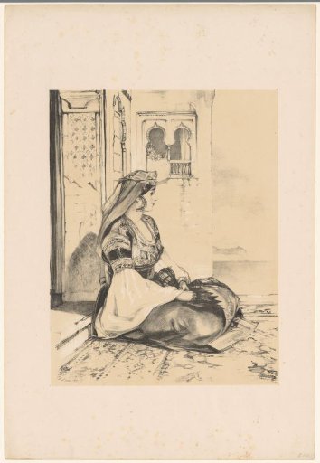 Jewish woman from Gibraltar in festive attire