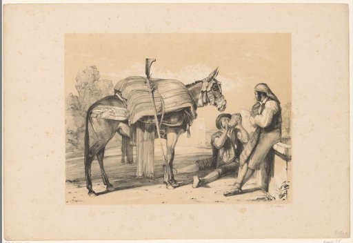 Resting muleteers in Andalusia