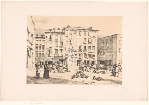 Sketches of a Journey to Spain: Puerta del Sol, Madrid