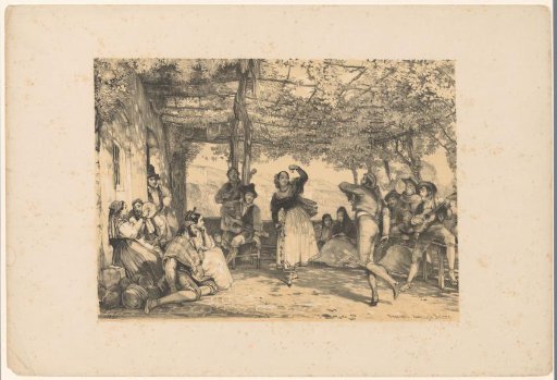 Peasants dancing the bolero