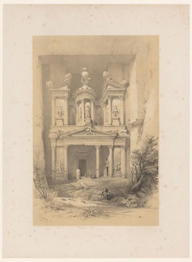 View of El Kasne in Petra