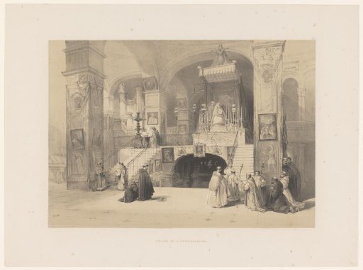 Interior of the Basilica of the Annunciation in Nazareth