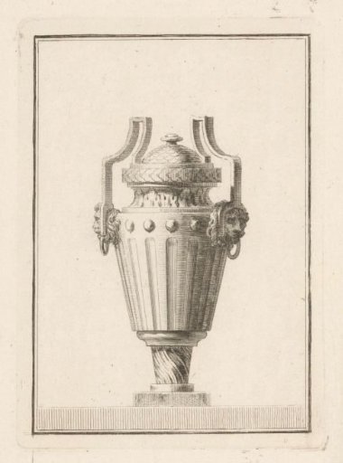 Vase with lion heads