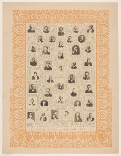 Commemoration of the Dutch Music Festival held in Amsterdam on 10–11 and 12 January 1902