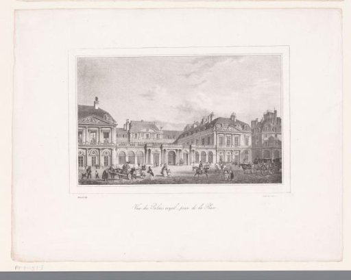 View of the Palais-Royal in Paris