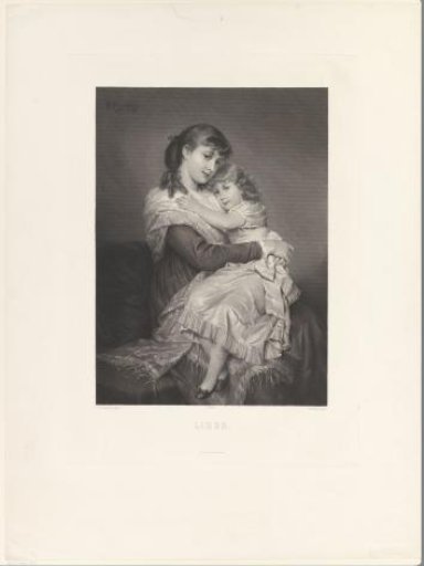 Girl on the Lap of a Young Woman