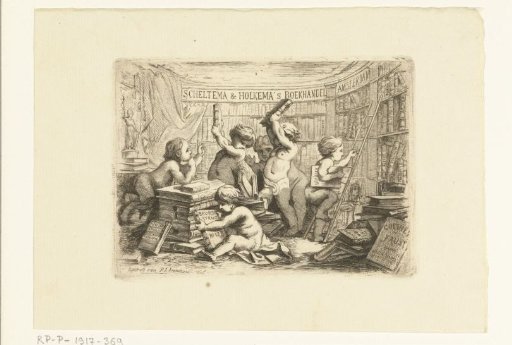 Address Card for Bookshop Scheltema and Holkema