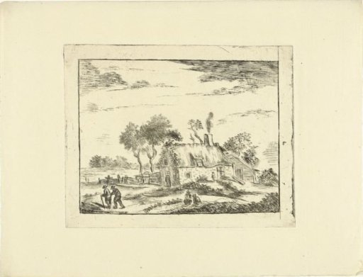 Landscape with Inn and Travellers