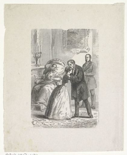 Interior with Four Figures