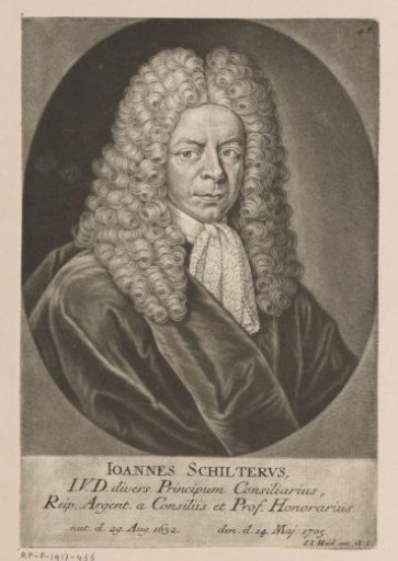 Portrait of Johann Schilter