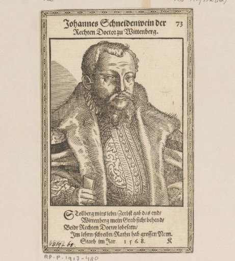 Portrait of Johann Schneidewein