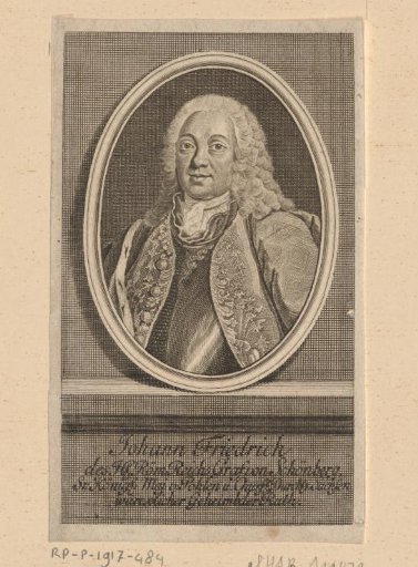 Portrait of Johann Friedrich Reichsgraf von Schönberg