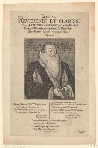 Portrait of Johann Schopff, aged 80