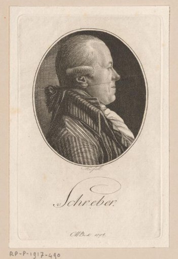 Portrait of Johann Christian Daniel von Schreber