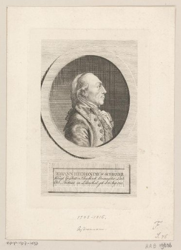 Portrait of Johann Hieronymus Schröter