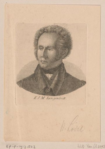 Portrait of Konrad Johann Martin Langenbeck