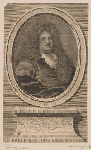 Portrait of Christian Johann Lange