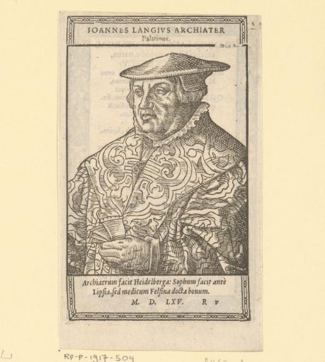 Portrait of Johannes Lange