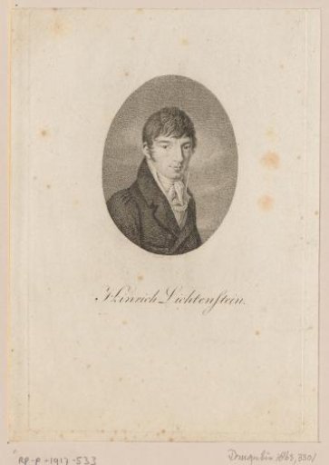 Portrait of Martin Hinrich Lichtenstein