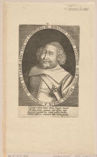 Portrait of Johannes Limnäus at the age of 56