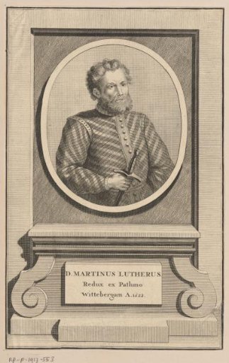 Portrait of Martin Luther as an exile at Wartburg
