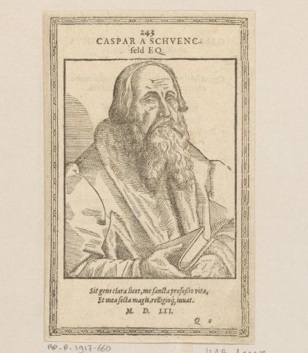 Portrait of Kaspar von Schwenkfeld