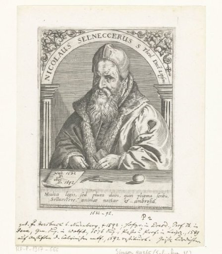 Portrait of Nikolaus Selnecker