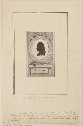 Silhouette Portrait of Johann Joachim Spalding