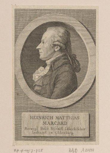 Portrait of Heinrich Matthias Marcard