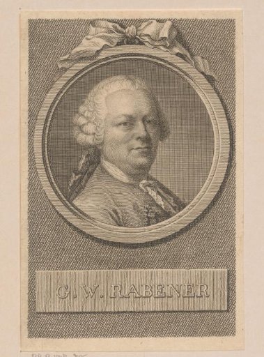 Portrait of Gottlieb Wilhelm Rabener
