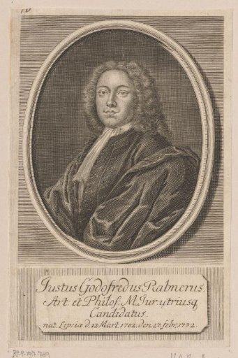 Portrait of the philosopher Justus Gottfried Rabener