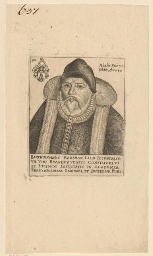 Portrait of Bartholomäus Rademann