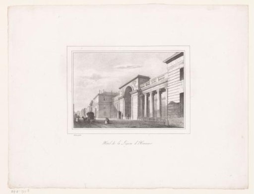View of the Hôtel de Salm in Paris