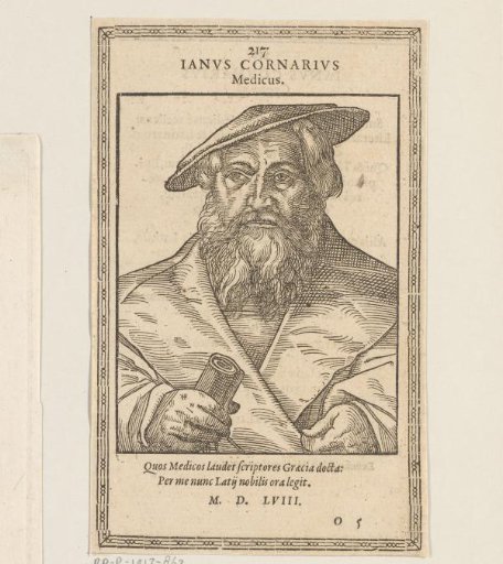 Portrait of Janus Cornarius
