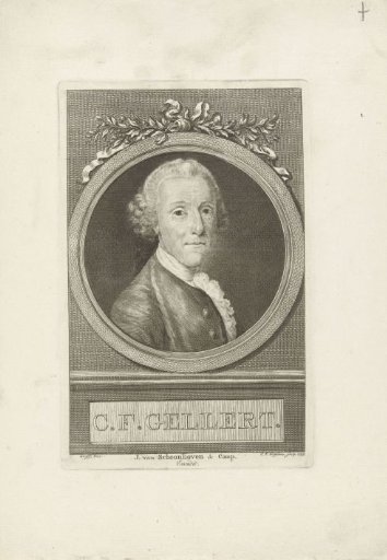 Portrait of Christian Furchtegott Gellert
