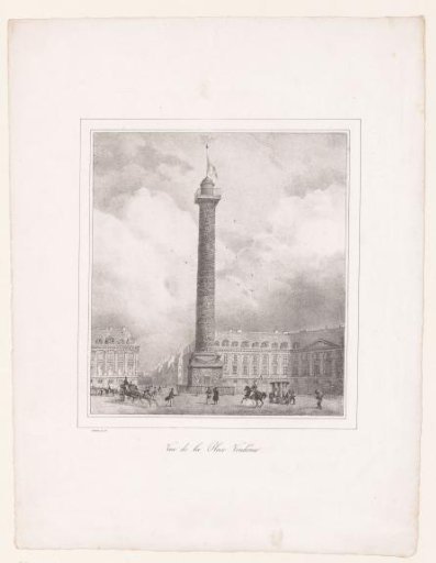View of the Place Vendôme with the Vendôme Column