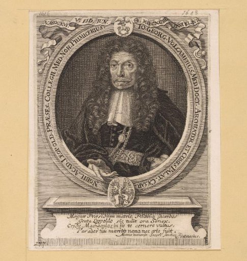 Portrait of Johann Georg Volckamer
