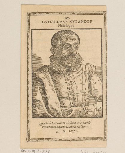 Portrait of Wilhelmus Xylander