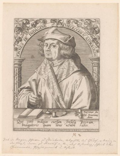 Portrait of Johannes Indagine