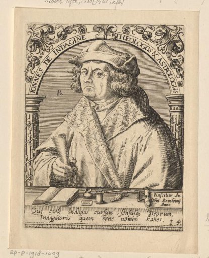 Portrait of Johannes Indagine