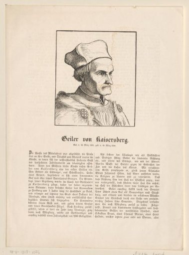 Portrait of Johannes Geiler
