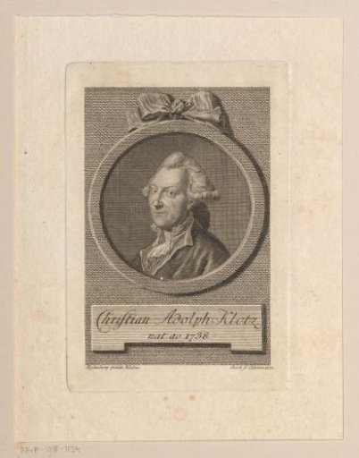 Portrait of Christian Adolph Klotz
