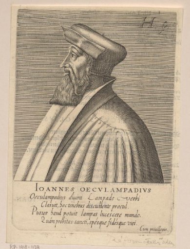 Portrait of Johannes Oecolampadius