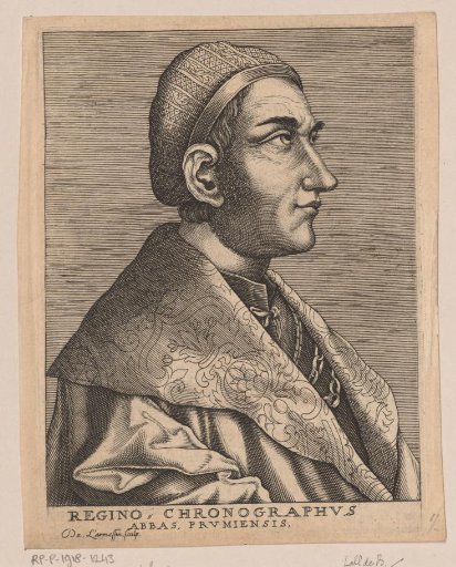 Portrait of Regino of Prüm