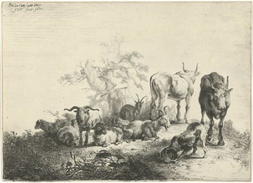 Landscape with cattle and a milkmaid