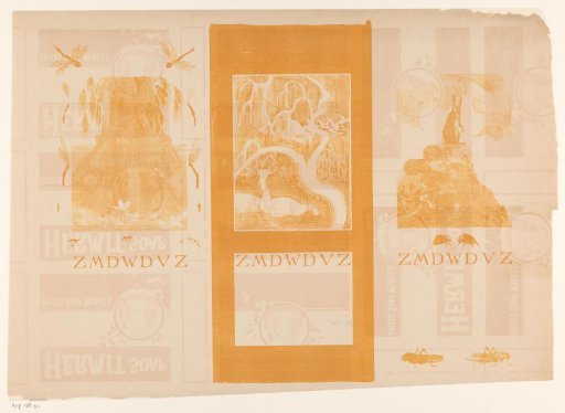 Calendar pages of July, October and September, with sheaves of corn, swans and rabbits