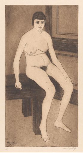 Seated nude