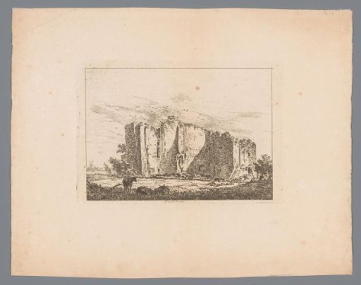 View of the ruins of Brederode Castle