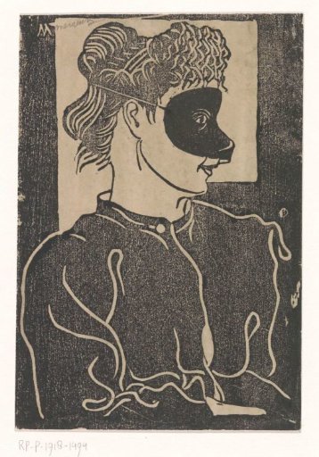 Masked woman